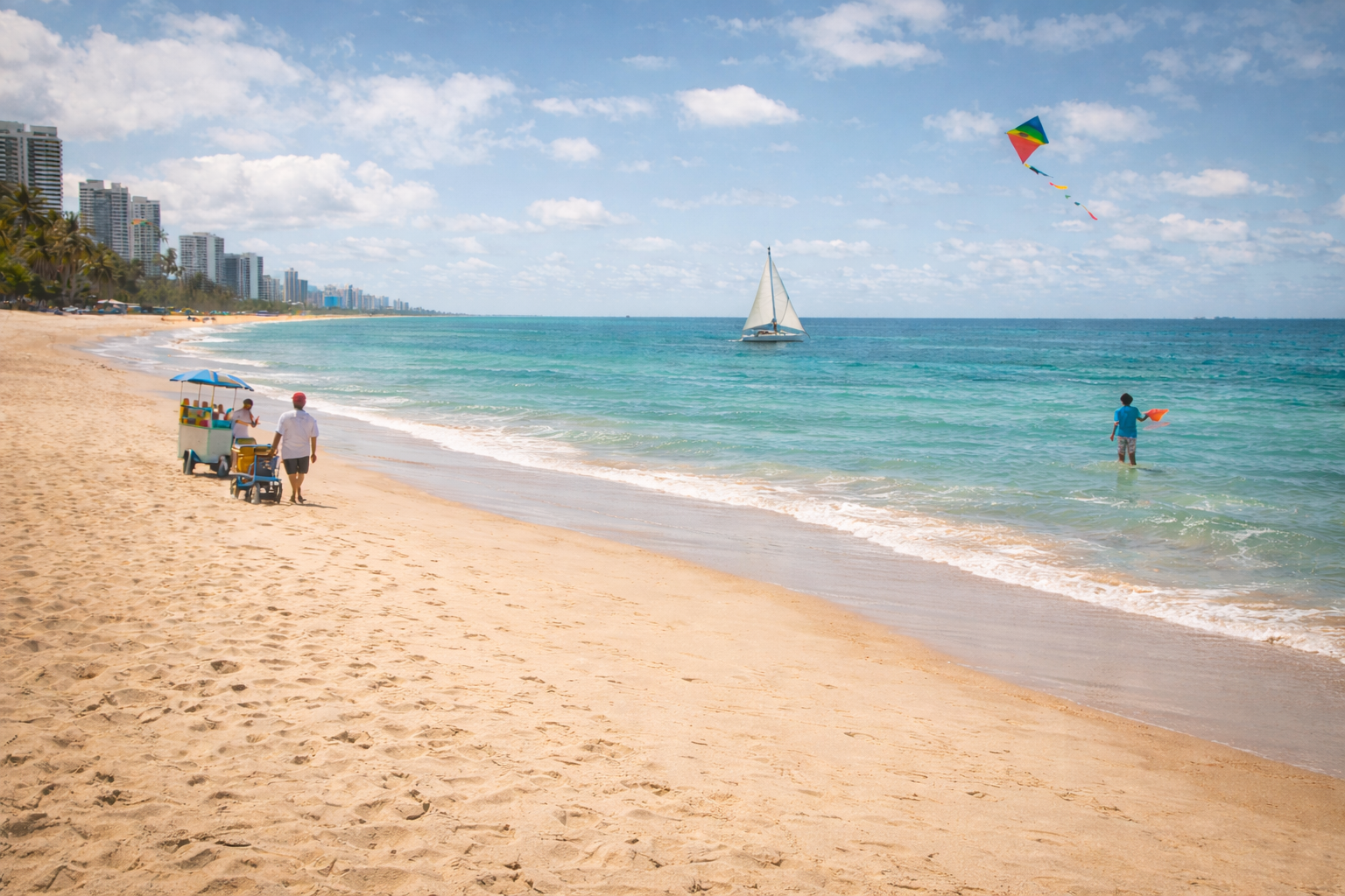 Tropical sunset in Recife